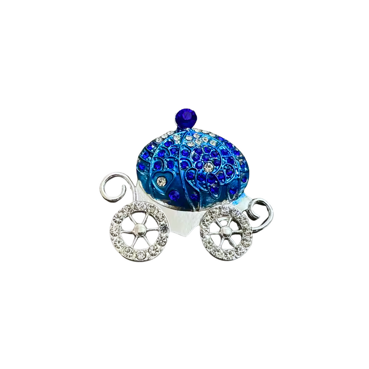 Blue Carriage | Magnetic Brooch Pin