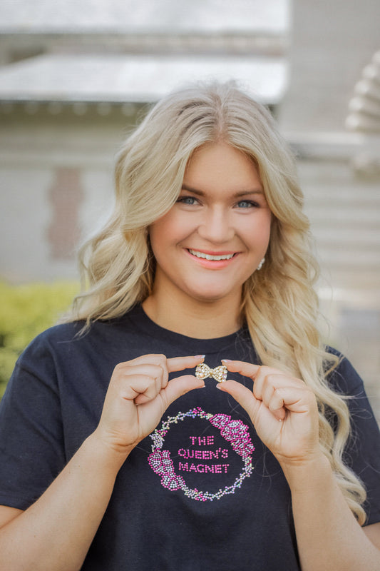 Petite AB Bow | Magnetic Brooch Pin