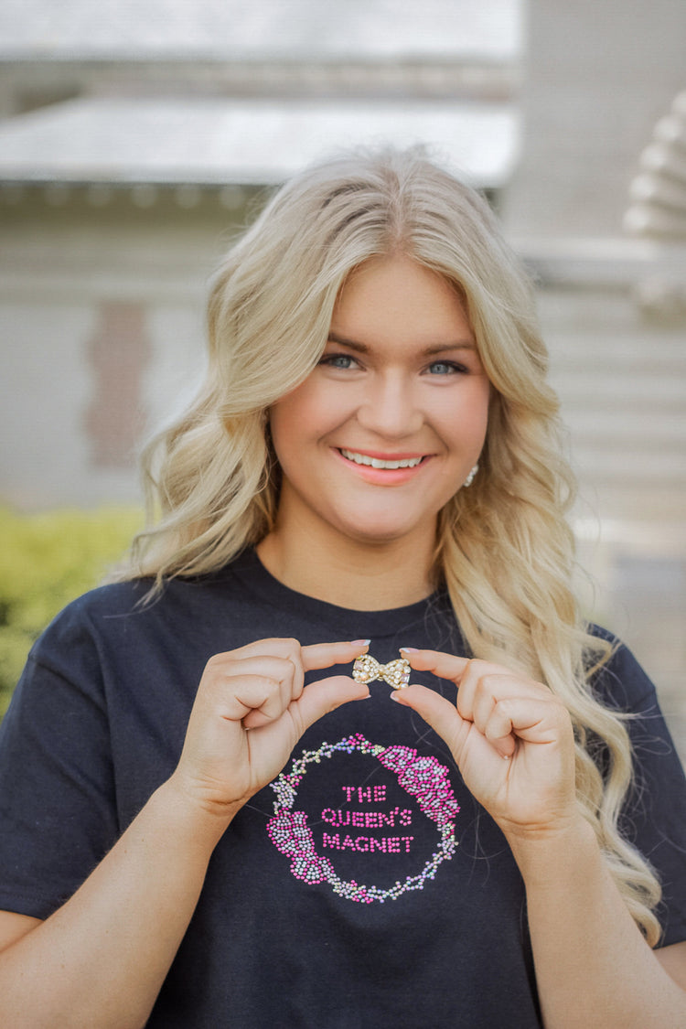 Petite AB Bow | Magnetic Brooch Pin