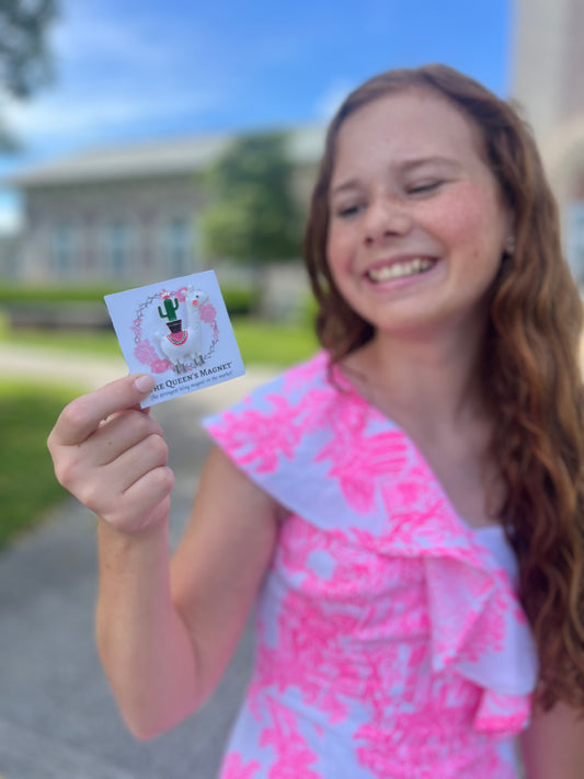 Cactus Llama | Magnetic Brooch Pin