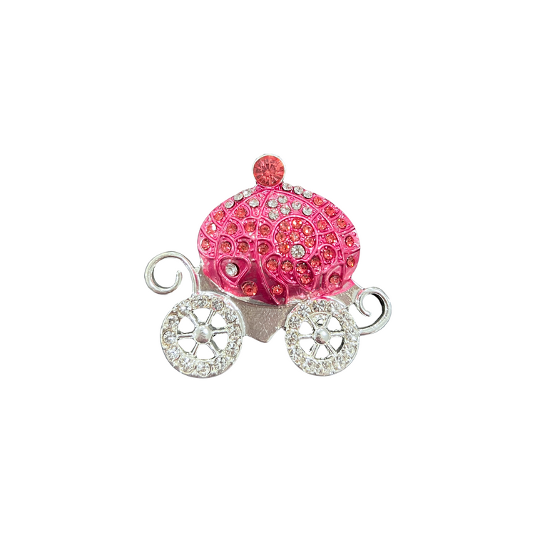Pink Carriage | Magnetic Brooch Pin