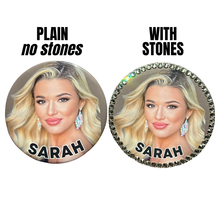 Royal Rhinestone 3" Custom Magnetic Button