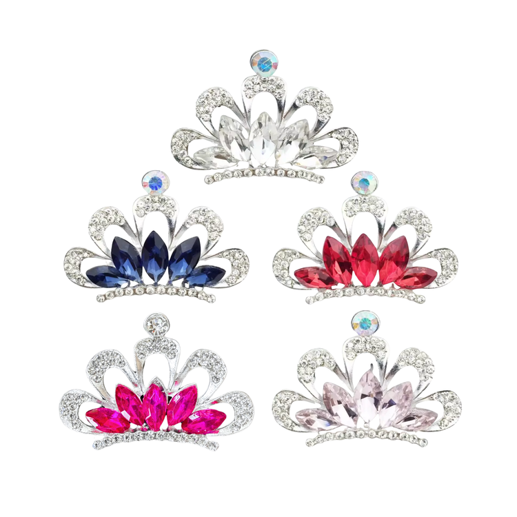 Priscilla Hot Pink Crown | Magnetic Brooch Pin