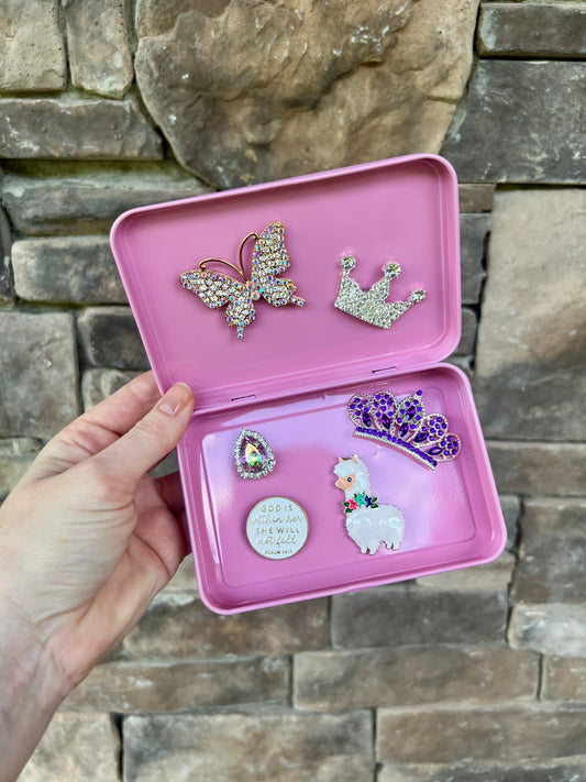 Deluxe Pink Magnetic Storage Box