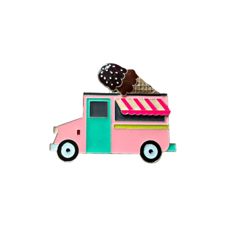Ice Cream Truck | Magnetic Brooch Pin