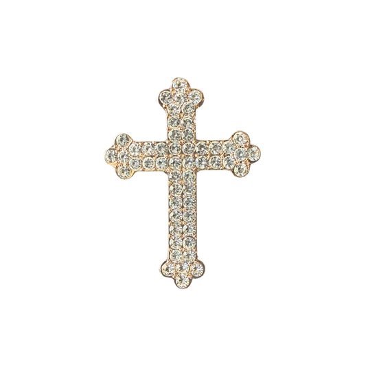 Gold Cross | Magnetic Brooch Pin