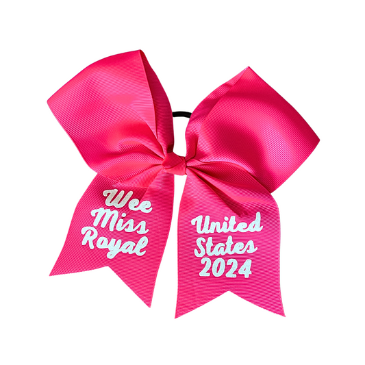Personalized Title Hair Bow