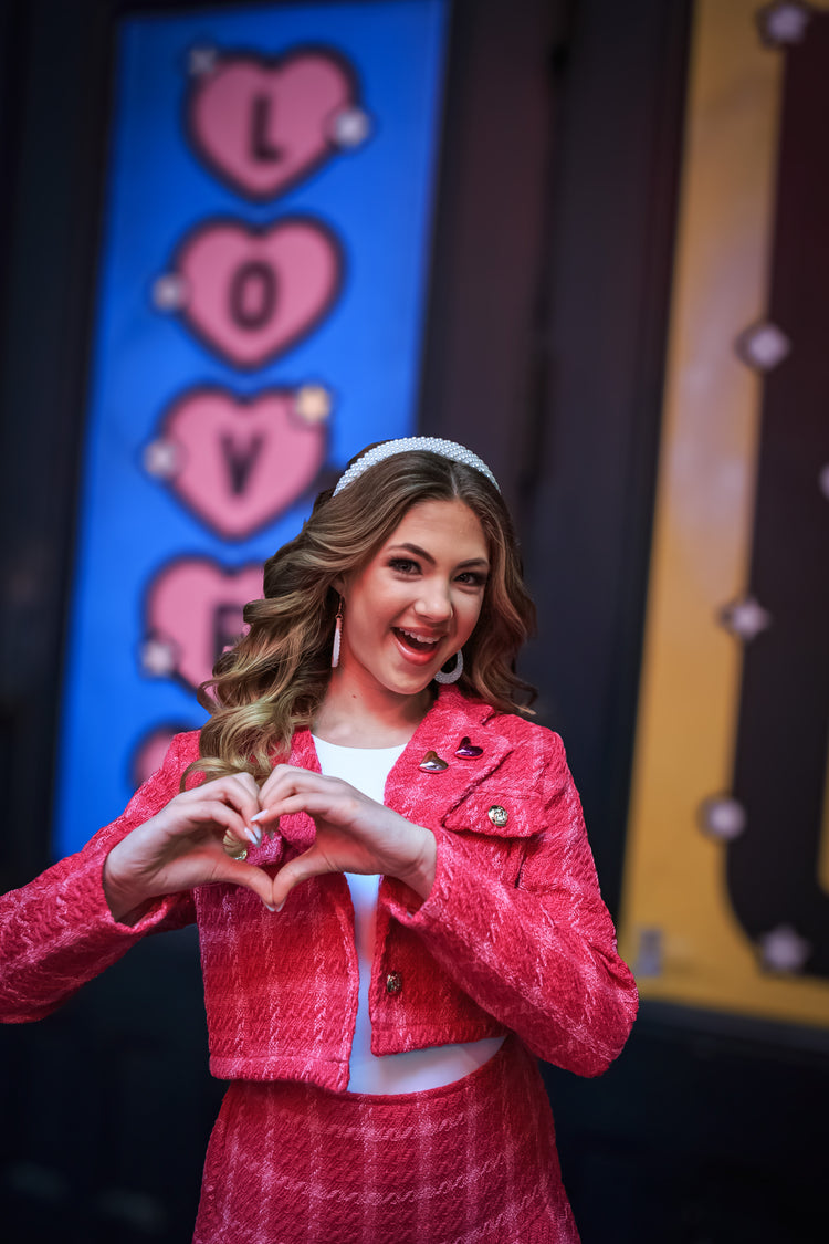 Pink Heart | Magnetic Brooch Pin