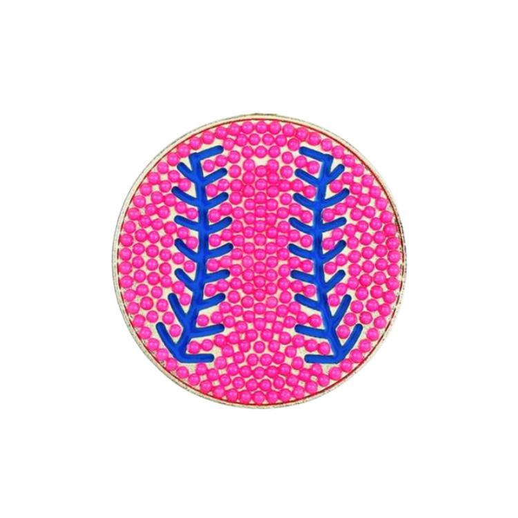 Pink Baseball | Magnetic Brooch Pin