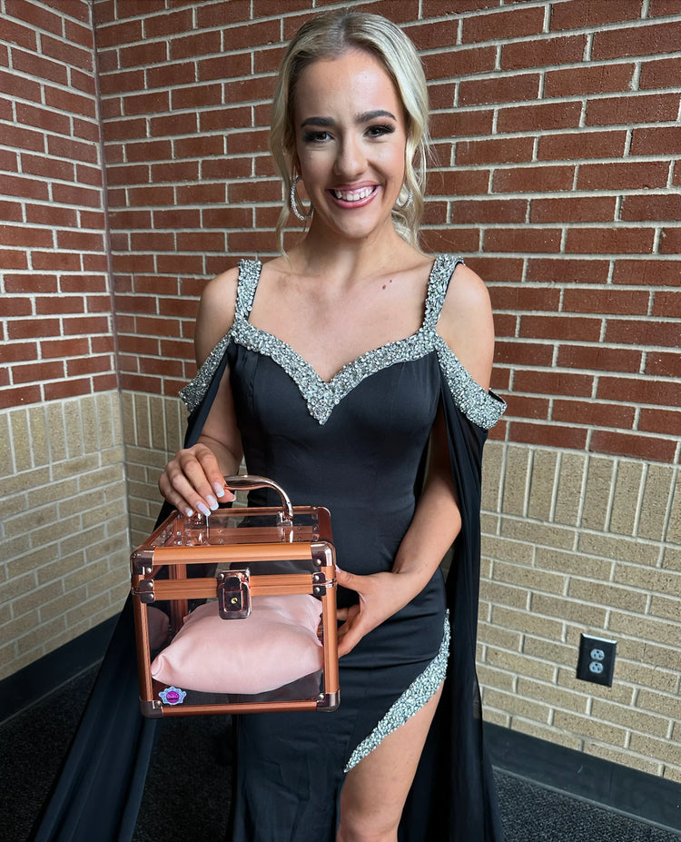 Rose Gold Mini Crown Box