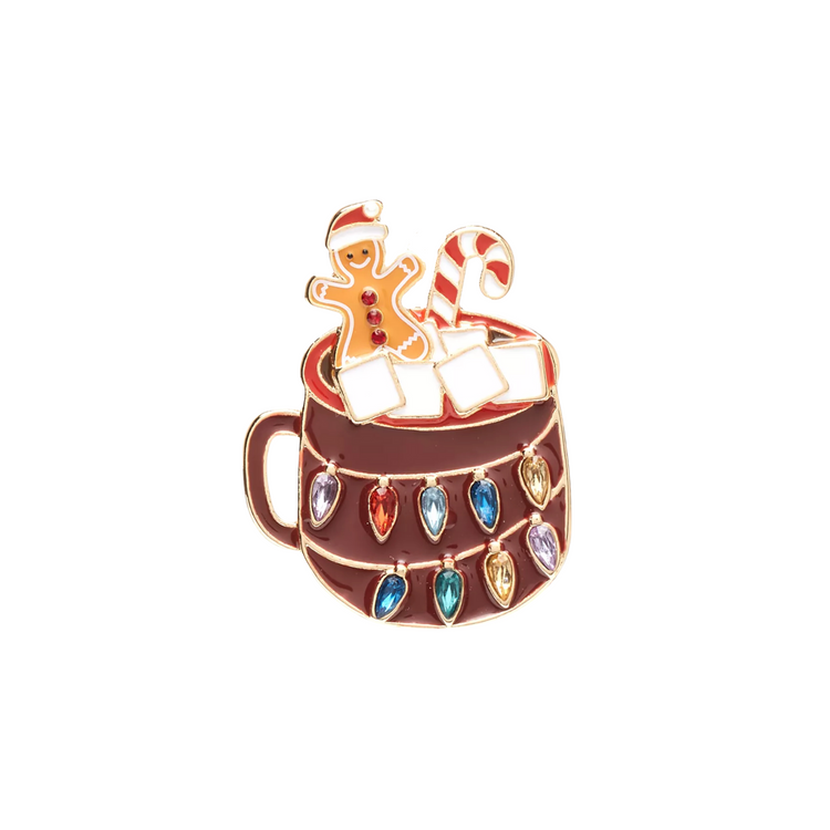 Hot Cocoa Mug | Magnetic Brooch Pin