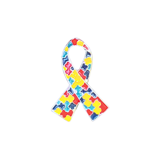 Autism Ribbon | Magnetic Brooch Pin