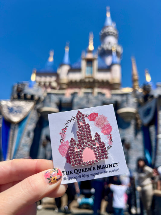 Pink Castle | Magnetic Brooch Pin