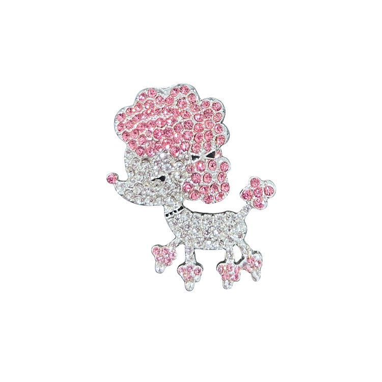 Pink Poodle | Magnetic Brooch Pin
