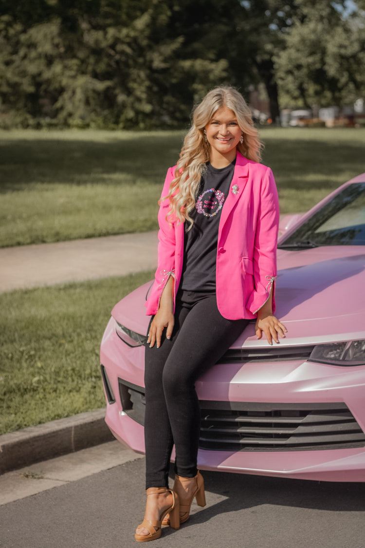 Pink Poodle | Magnetic Brooch Pin