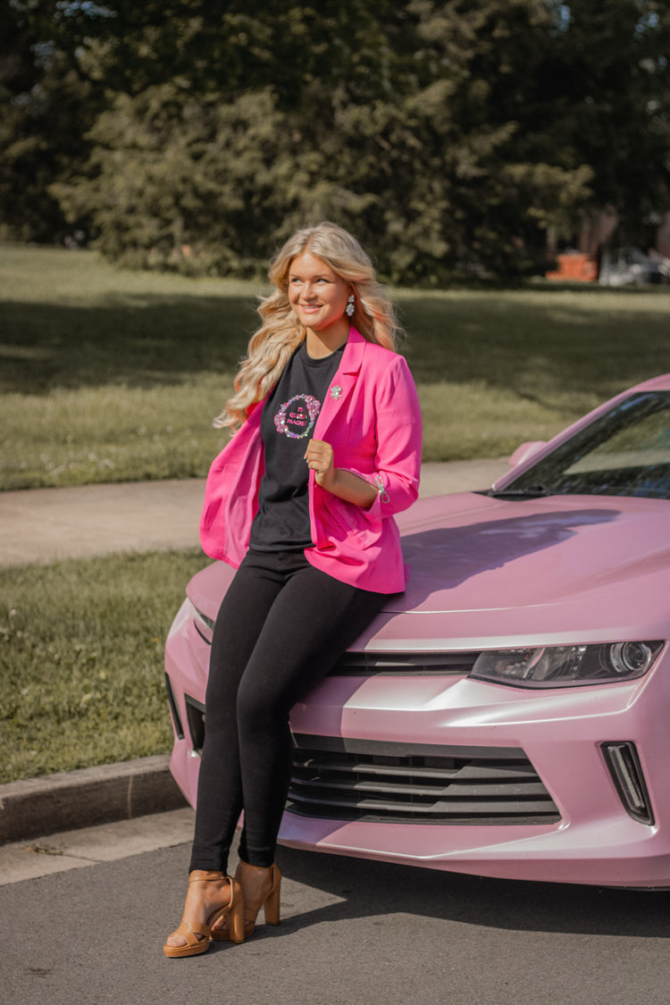 Pink Poodle | Magnetic Brooch Pin