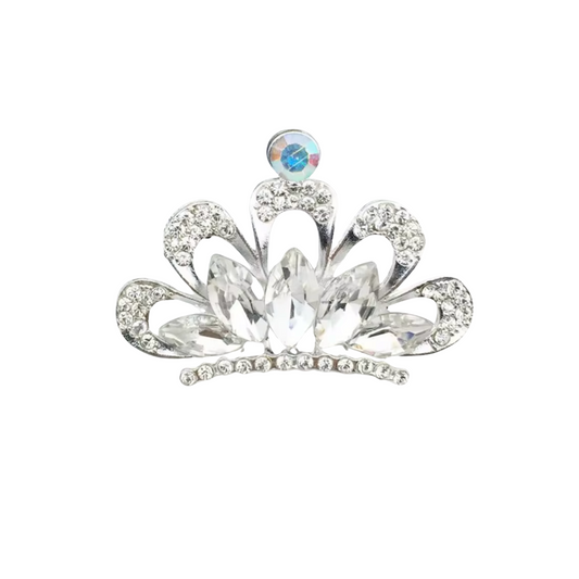 Priscilla Silver Crown | Magnetic Brooch Pin