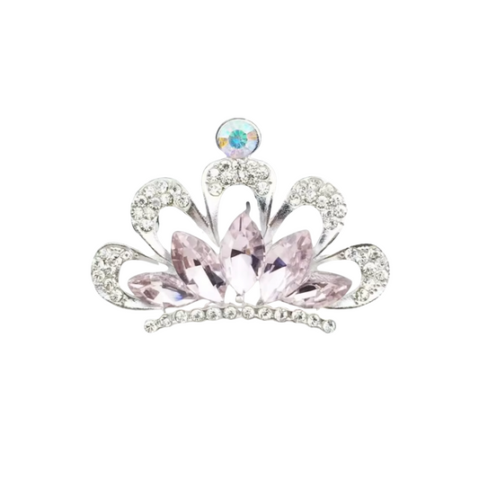 Priscilla Pink Crown | Magnetic Brooch Pin
