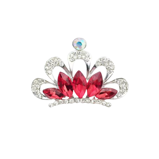 Priscilla Red Crown | Magnetic Brooch Pin