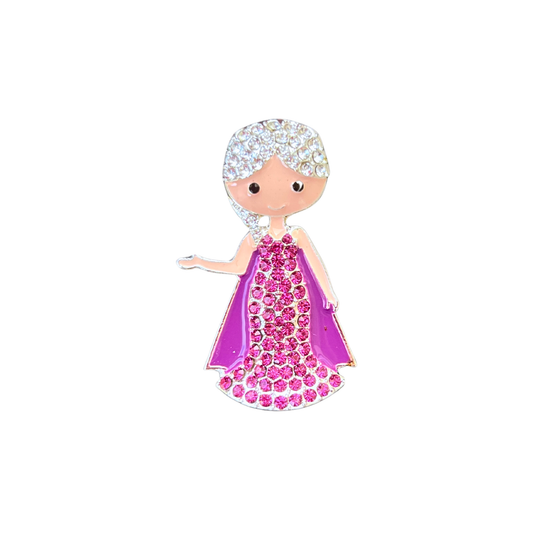 Ice Princess - Purple | Magnetic Brooch Pin
