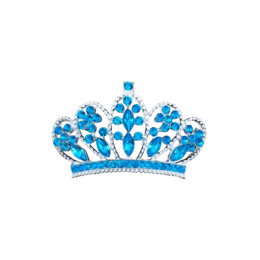 Ruth Teal Crown | Magnetic Brooch Pin