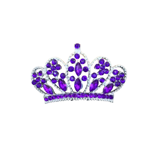 Ruth Purple Crown | Magnetic Brooch Pin