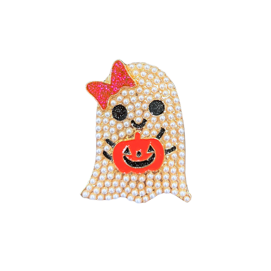 Trick-or-Treat Ghost | Magnetic Brooch Pin