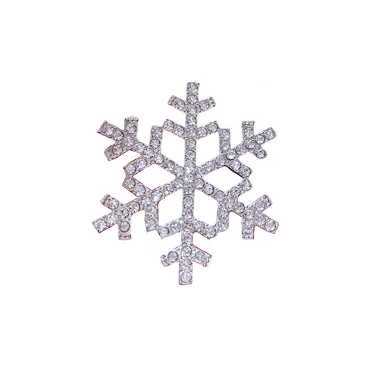 Silver Snowflake | Magnetic Brooch Pin