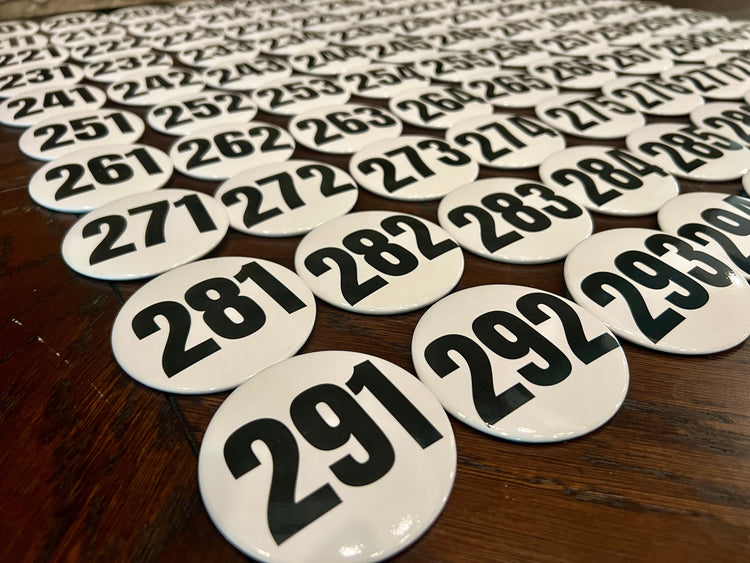 201-300 Contestant Number Buttons