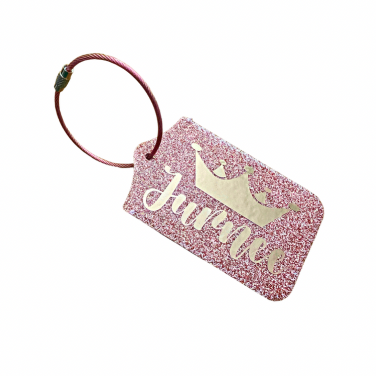 Glitter Luggage Tag