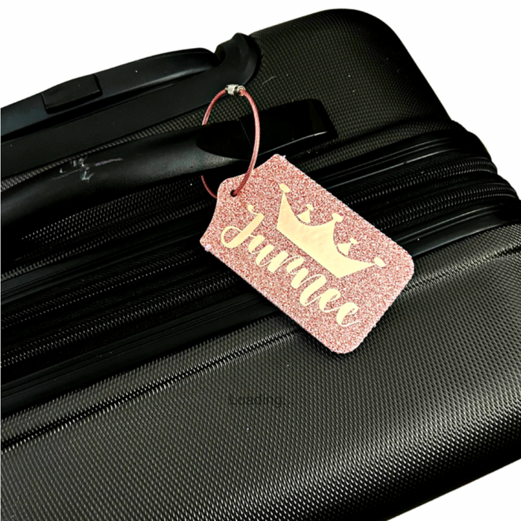 Glitter Luggage Tag