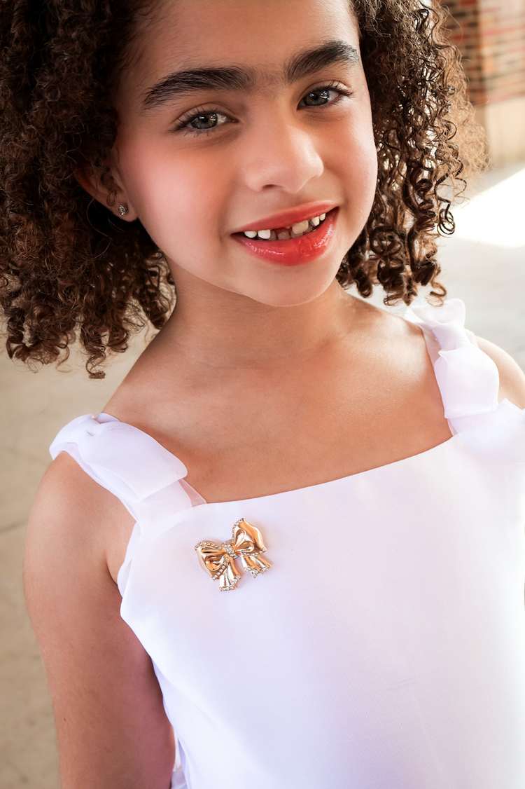 Petite Gold Bow | Magnetic Brooch Pin