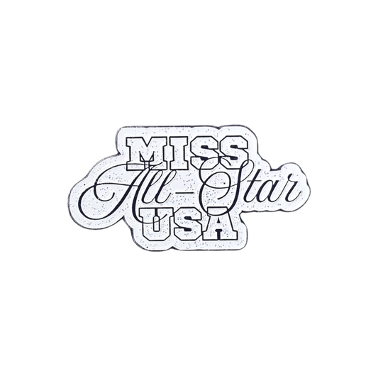 Miss All-Star USA Logo | Magnetic Brooch Pin