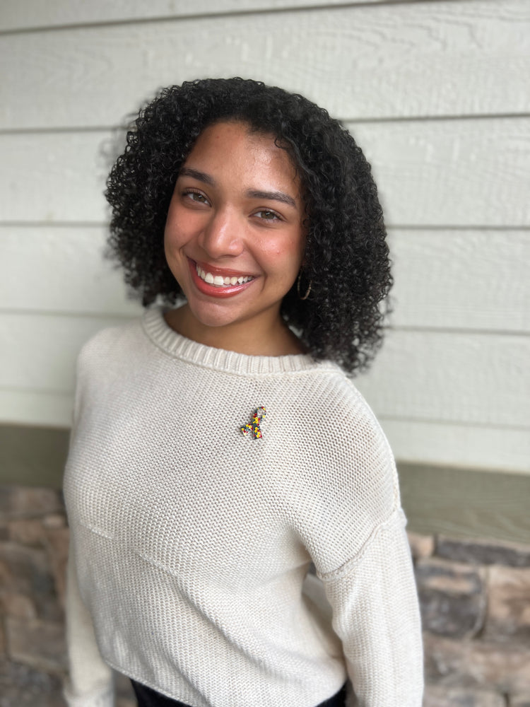 Autism Ribbon | Magnetic Brooch Pin
