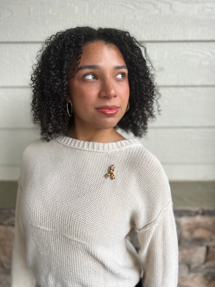Autism Ribbon | Magnetic Brooch Pin