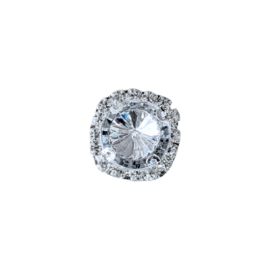 Encased Crystal | Magnetic Brooch Pin