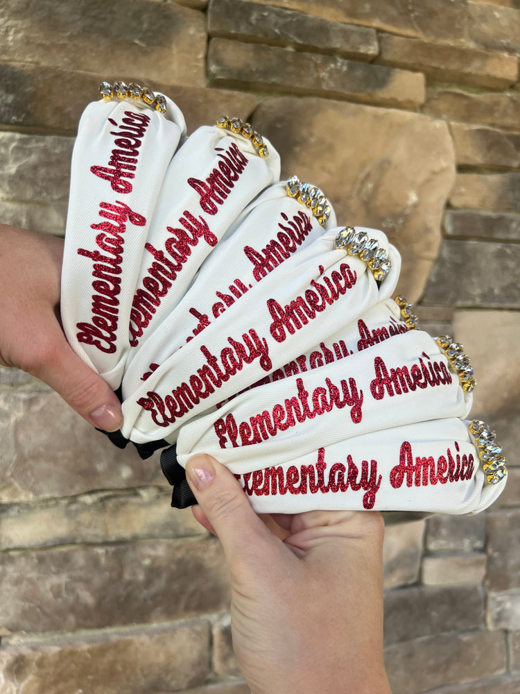 Personalized Title Headband