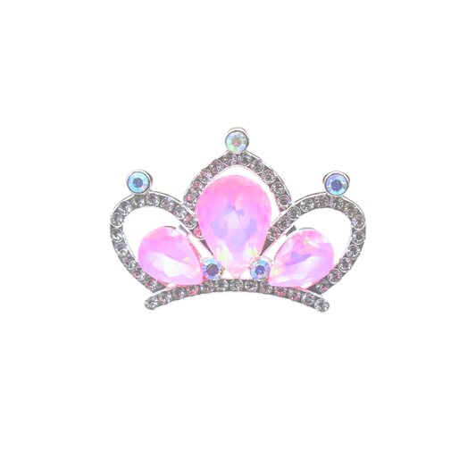 Eden Neon Pink Crown | Magnetic Brooch Pin
