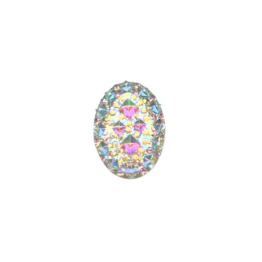 Petite AB Celestial Oval | Magnetic Brooch Pin