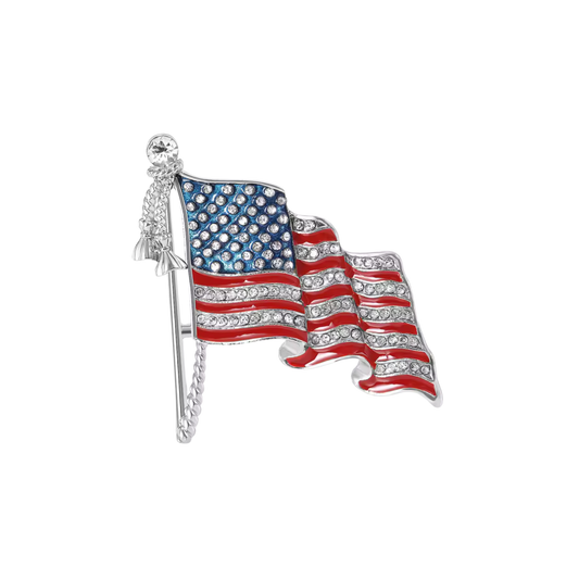 American Flag Pole | Magnetic Brooch Pin