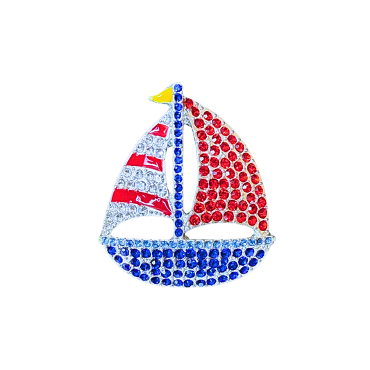 American Sailboat | Magnetic Brooch Pin